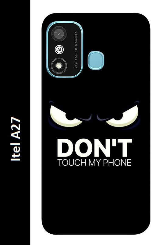 Ghumakkad Back Cover for Itel A27  (Black, White, Silicon, Pack of: 1)