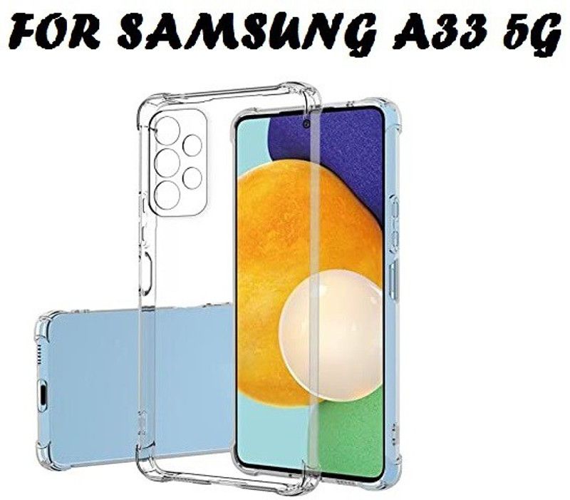 ROYALBASE Back Cover for Samsung Galaxy A33 (5G)  (Transparent, Grip Case, Silicon, Pack of: 1)