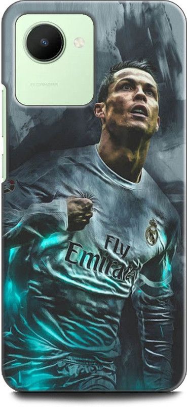 INDICRAFT Back Cover for Realme Narzo 50i Prime, RMX3506 CRISTIANO RONALDO, CR-7, REAL MADRID, FOOTBALL, JERSEY  (Multicolor, Shock Proof, Pack of: 1)