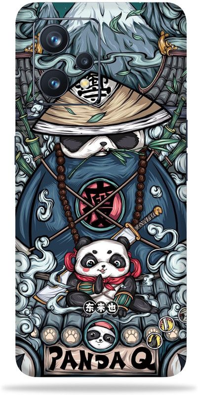 gizmo Realme 9 pro 5g Mobile Skin  (Ninja Panda multicolor skin with ultra matte finish)