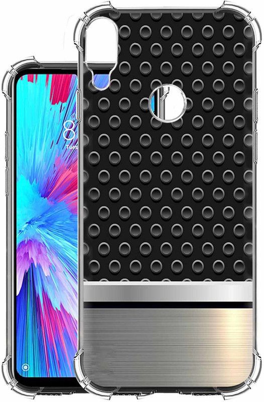 Snazzy Back Cover for mi redmi note 7s  (Black, Shock Proof, Silicon, Pack of: 1)