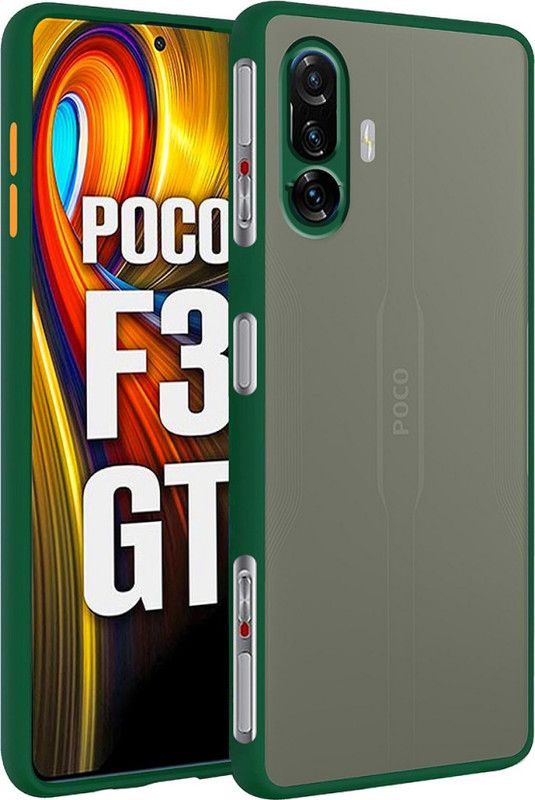 Instyle Back Cover for Poco F3 Gt 5G  (Green, Pack of: 1)