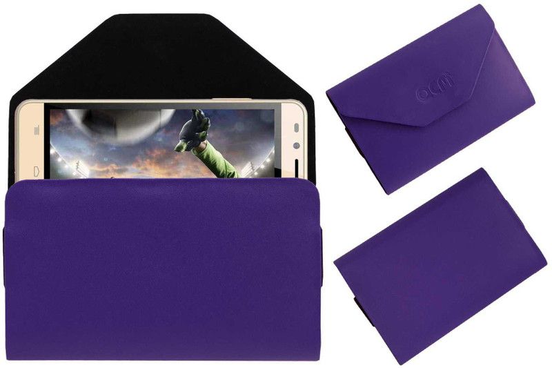 ACM Pouch for Intex Aqua Jewel 2  (Purple, Cases with Holder, Pack of: 1)