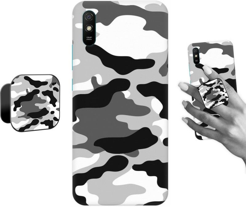 COBIERTAS Back Cover for Mi Redmi 9i  (Multicolor, Cases with Holder, Pack of: 2)