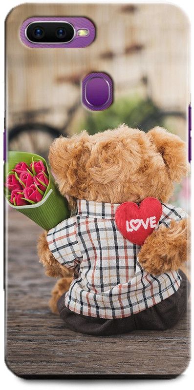 INTELLIZE Back Cover for Oppo A7/CPH1901 teddy,Printed  (Multicolor, Shock Proof, Pack of: 1)