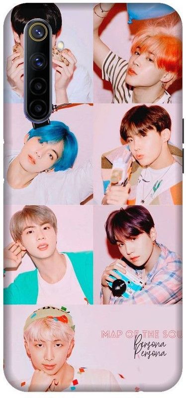 URCHIN Back Cover for Realme 6 BTS, bts, BTS army, BTS Love, bts singers, korean, Bangtan Boys  (Multicolor, Shock Proof)