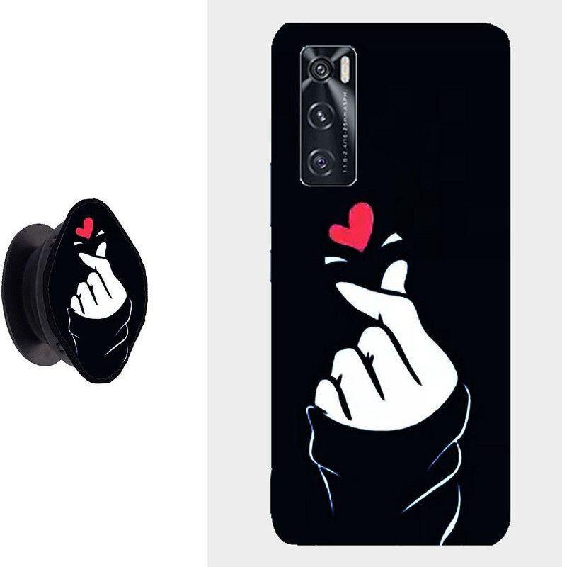 SPBR Back Cover for Vivo V20 SE  (Black, White)