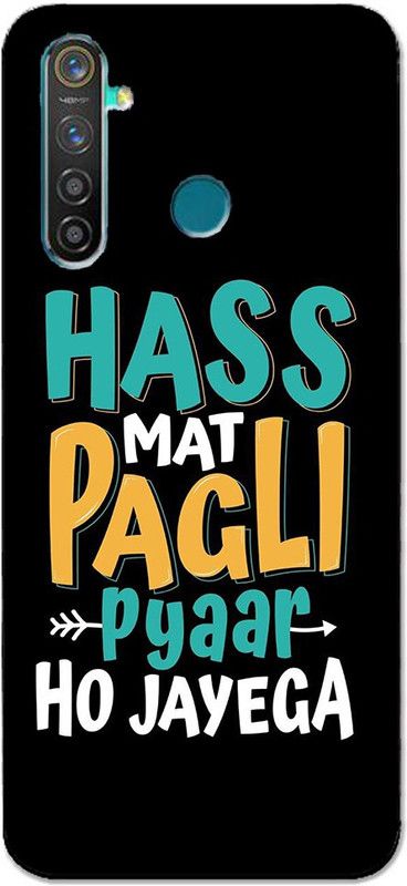 METOO Back Cover for Realme 5i, Text,Shayari, Funny Quote Design Back Cover Print : 47  (Multicolor, Dual Protection, Silicon, Pack of: 1)