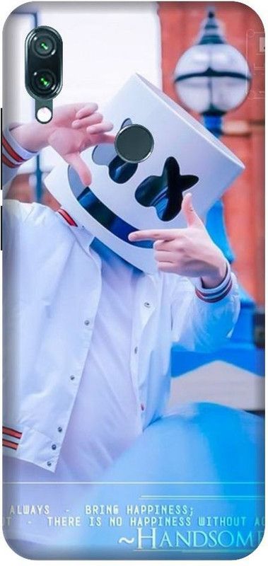 URCHIN Back Cover for Redmi Y3Marshmello, Marshmello dj, Edm, Marshmallow, Marshmello singer  (Multicolor, Shock Proof, Pack of: 1)