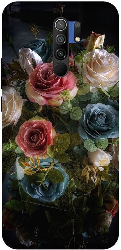 URCHIN Back Cover for Poco M2 flowers, roses, floral, tropical, natural  (Multicolor, Shock Proof, Pack of: 1)