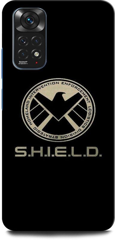 GRAFIQE Back Cover for Redmi Note 11s SHIELD LOGO, LOGO, CAPTAIN AMERICA, MARVEL  (Multicolor, Shock Proof, Pack of: 1)