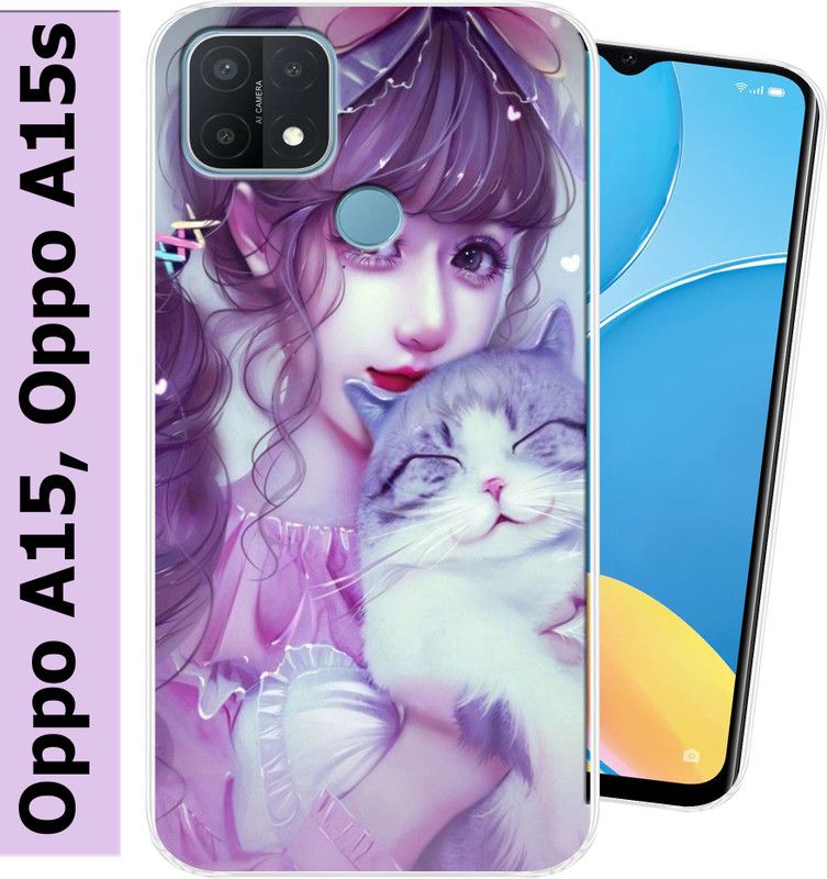 Hostprint Back Cover for Oppo A15, Oppo A15s  (Multicolor, Flexible, Silicon, Pack of: 1)