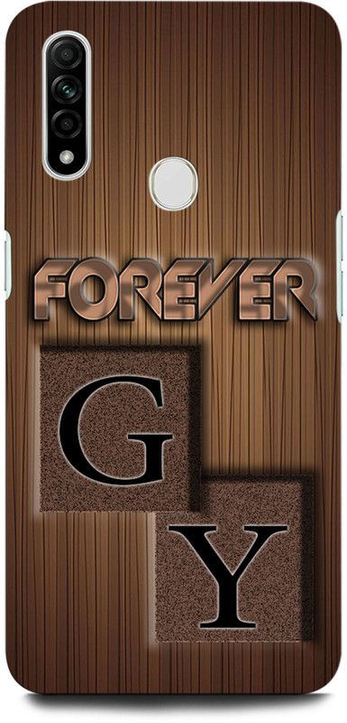 INTELLIZE Back Cover for OPPO A31 GY, G LOVE Y, Y LOVE G, G LETTER, Y LETTER, GY NAME  (Multicolor, Hard Case, Pack of: 1)