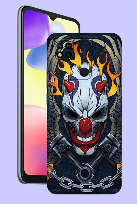 WeCre8 Skin's Xiaomi Redmi 10A Sport Mobile Skin  (Devil Illustrate Multicolor Premium Quality Mobile Skin With Cleaning Wipe)