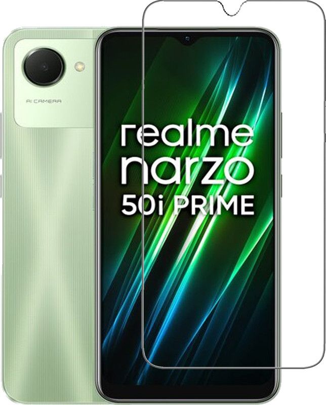 NKCASE Tempered Glass Guard for Realme Narzo 50i Prime  (Pack of 1)