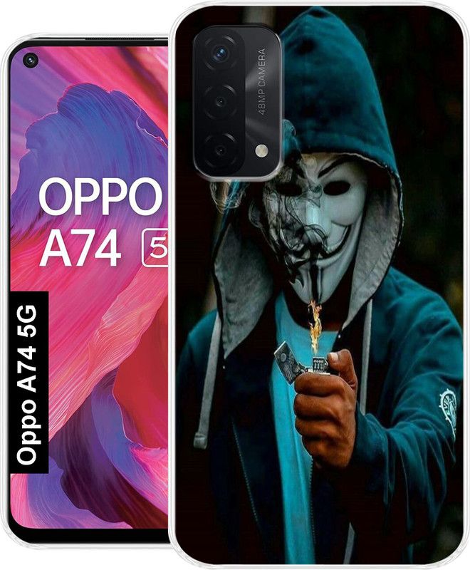 Cooldone Back Cover for OPPO A74 5G, OPPO A74 5G Back Cover  (Multicolor, Grip Case, Silicon, Pack of: 1)