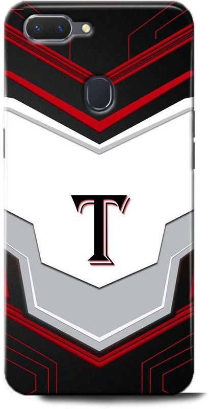 Afterglow Back Cover for OPPO A5 T, T LETTER, T NAME, T ALPHABET, ALPHABET  (Multicolor, Shock Proof, Pack of: 1)