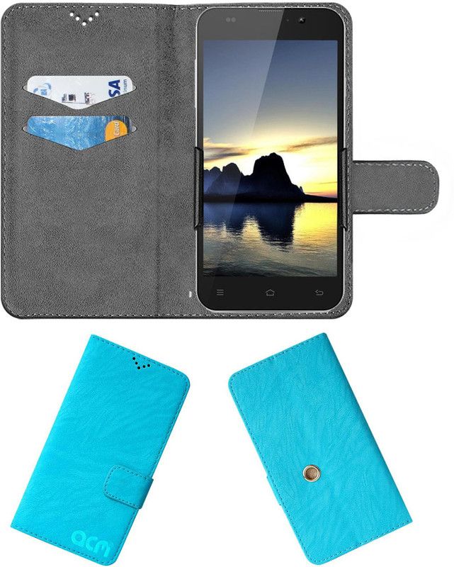ACM Flip Cover for Zopo Zp980  (Blue, Cases with Holder, Pack of: 1)