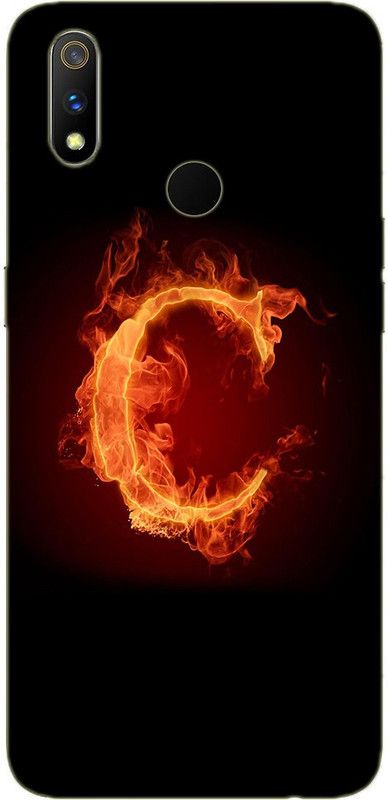 METOO Back Cover for Oppo Realme 3i, Alphabet Design Printed Back Cover Print : 3  (Multicolor, Dual Protection, Silicon, Pack of: 1)