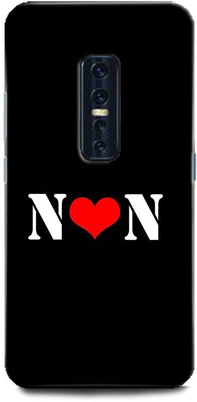 Afterglow Back Cover for Vivo V17 Pro N N, N LOVES N, N NAME, LETTER, ALPHABET, NN LOVE, HART  (Multicolor, Shock Proof, Pack of: 1)
