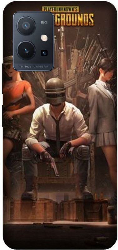 VS PRINT LINK Back Cover for VIVO T1 (5G) , V2141 ,Pubg, Pubg game,print Back Cover  (Brown, Hard Case, Pack of: 1)