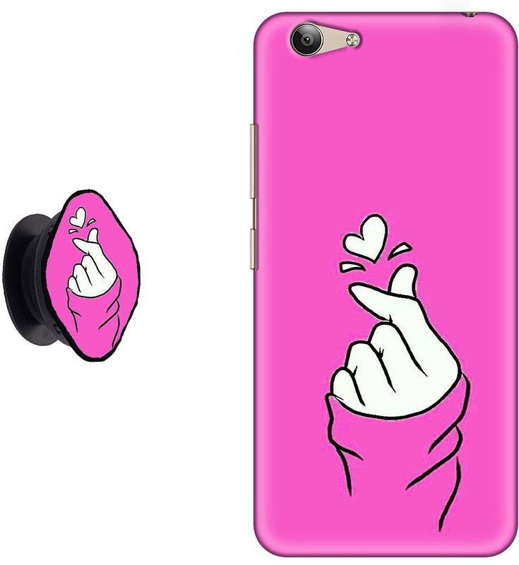 My Swag Back Cover for VIVO Y69  (Pink, White, Pack of: 1)