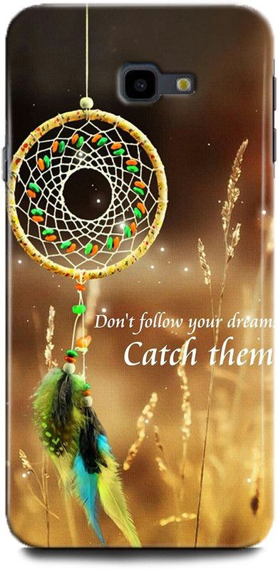 WallCraft Back Cover for SAMSUNG Galaxy J4 Plus FEATHER, DREAM CATCHER, COLORFUL, TEXTURE, PRETTY  (Multicolor, Dual Protection, Pack of: 1)