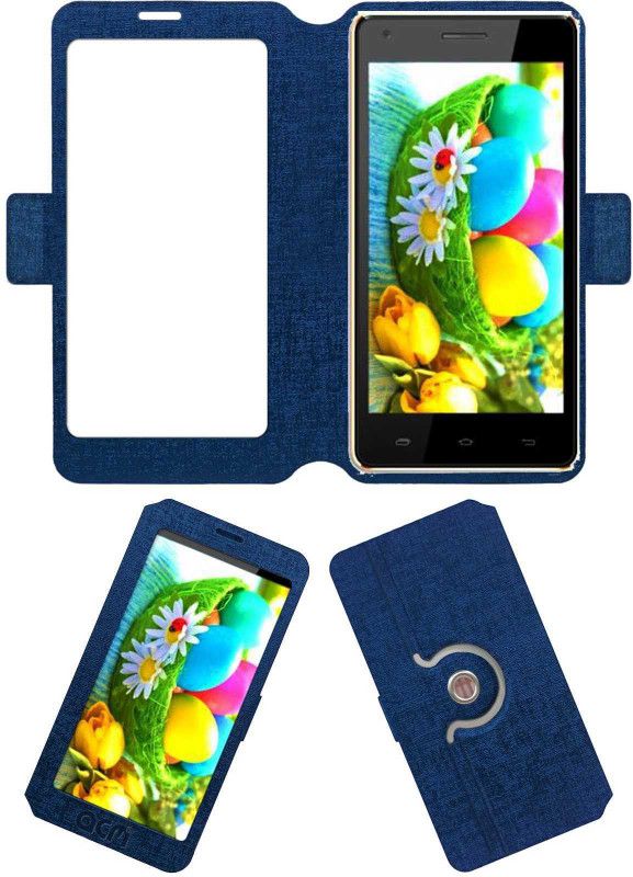 ACM Flip Cover for Spice Xlife 512  (Blue, Cases with Holder, Pack of: 1)