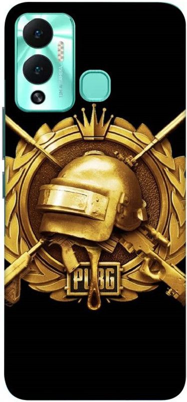 XLIQ Back Cover for Infinix Hot 12 Play  (Black, Gold, Grip Case, Silicon)