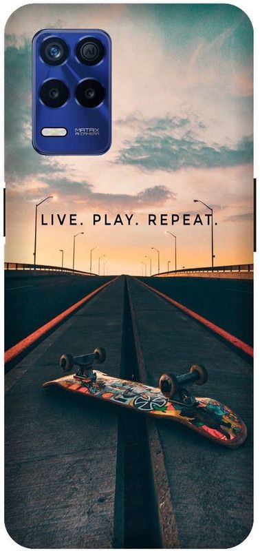 Bluvver Back Cover for Realme 8s 5G , RMX3381, Printed Skating Back Cover  (Multicolor, Hard Case, Pack of: 1)