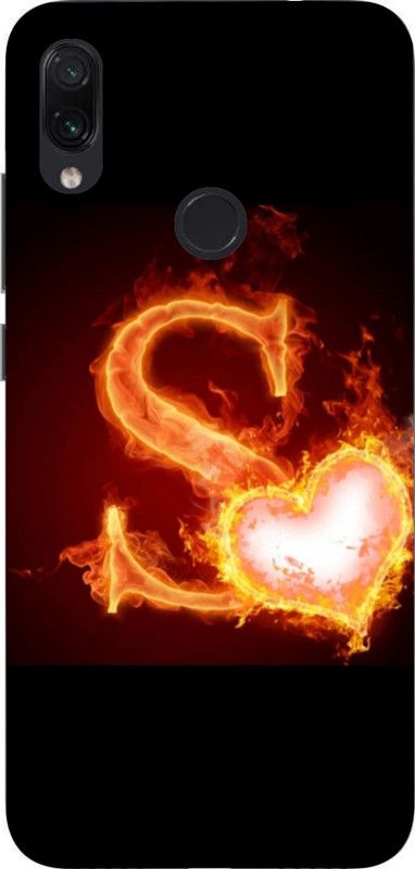 LIKELOOK Back Cover for Mi Redmi Note 7, Note 7s ( S Name, S letter, S love )  (Multicolor, Shock Proof, Pack of: 1)