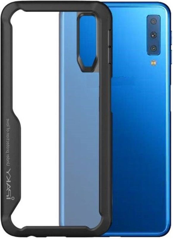 KRBL Bumper Case for Samsung Galaxy A7 2018 Edition  (Black, Transparent, Grip Case, Pack of: 1)