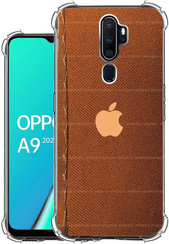 Snazzy Back Cover for oppo a9 2020  (Brown, Shock Proof, Silicon, Pack of: 1)