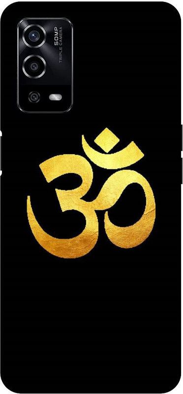 UMPRINT Back Cover for Oppo A55/CPH2325, Om Symbol Lord Shiva Printed Back Cover  (Multicolor, Hard Case, Pack of: 1)