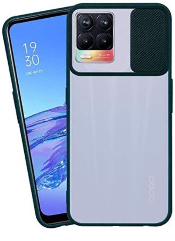 star craftune Back Cover for Realme 8 4G  (Black, Camera Bump Protector, Silicon, Pack of: 1)