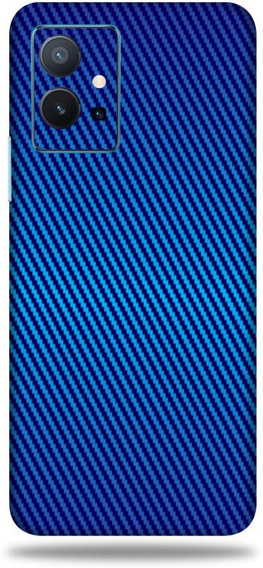 OggyBaba Vivo T1 5G Mobile Skin  (Blue Carbon Fiber Skin With Ultra Matte Finish)