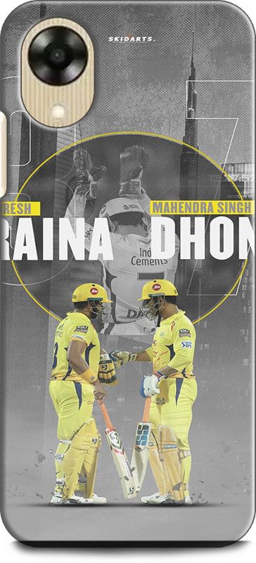WallCraft Back Cover for OPPO A17K, CPH2471 MS DHONI, SURESH RAINA, MAHENDRA SINGH DHONI  (Multicolor, Dual Protection, Pack of: 1)