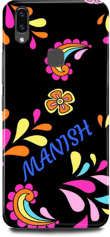 DIKRO Back Cover for Vivo Y83 Pro, MANISH, NAME, DESIGN, MANDALA, RANGOLI  (Multicolor, Hard Case, Pack of: 1)
