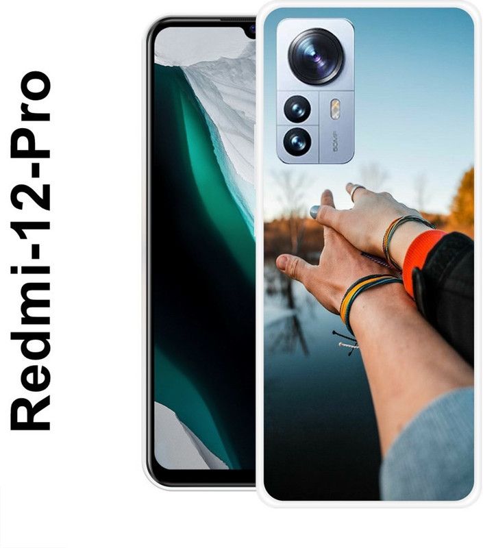 REDFLY Back Cover for Redmi 12 Pro  (Multicolor, Grip Case, Silicon)