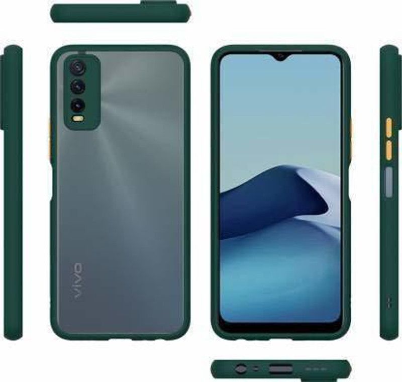 BooZ Back Cover for Vivo Y20, Vivo Y20i, Vivo Y20G, Vivo Y12S, Vivo Y20A  (Green, Camera Bump Protector, Pack of: 1)