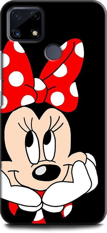Afterglow Back Cover for Realme C25 MINNIE MOUSE, FINE PINK ART, CARTOON, DISNEY  (Multicolor, Shock Proof, Pack of: 1)