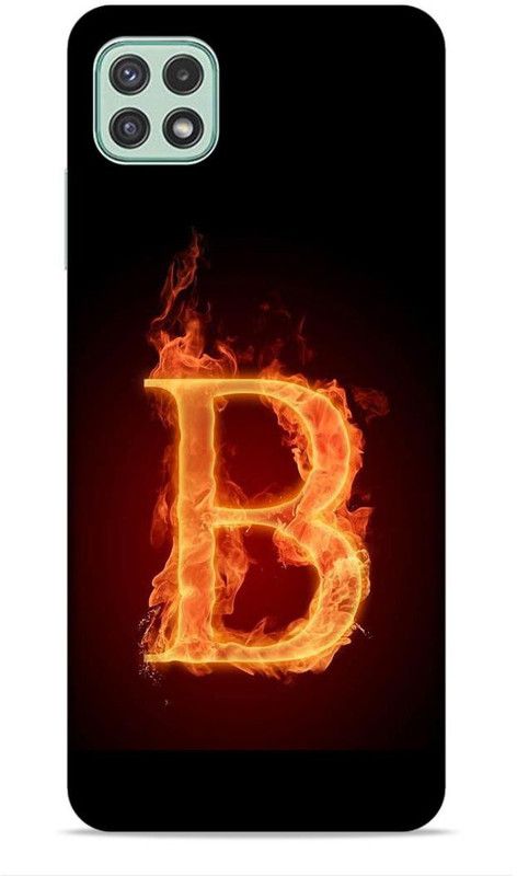 Samsidhi Back Cover for Samsung Galaxy A22 5G  (Black, Orange)