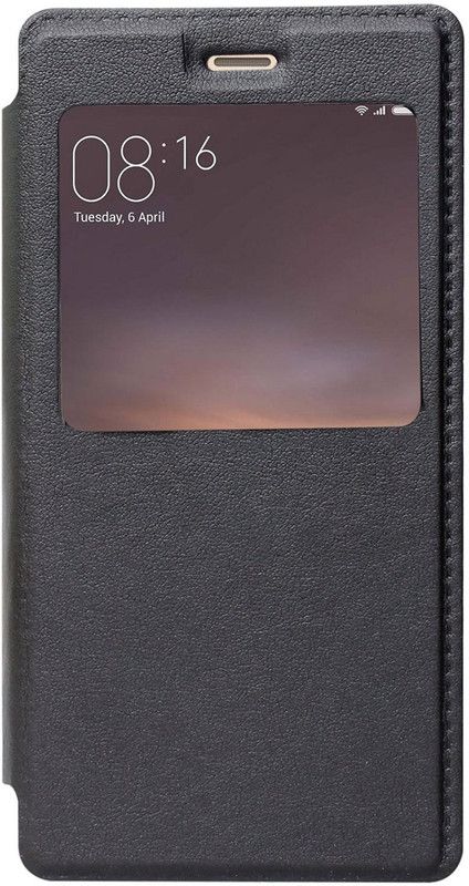 Elica Flip Cover for Oppo F5  (Black, Shock Proof, Pack of: 1)