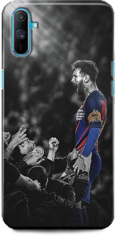 WallCraft Back Cover for Realme C3 / RMX2027 MESSI, LIONE MESSI, FOTBALL, MESSI 10, BARCELONA, SPORTS  (Multicolor, Dual Protection, Pack of: 1)