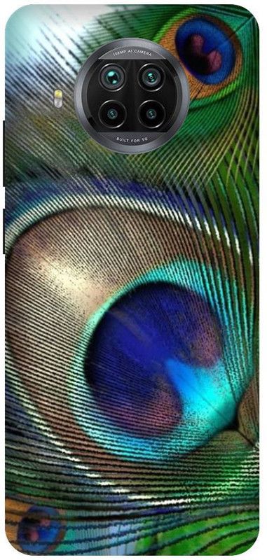 SSMORYA Back Cover for Mi 10i, Peacock peep Multicolour Printed Back Cover  (Multicolor, Hard Case, Pack of: 1)