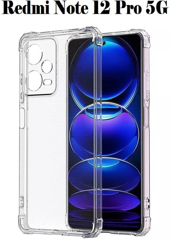 LIKEDESIGN Back Cover for Redmi Note 12 Pro 5G  (Transparent, Shock Proof, Silicon, Pack of: 1)