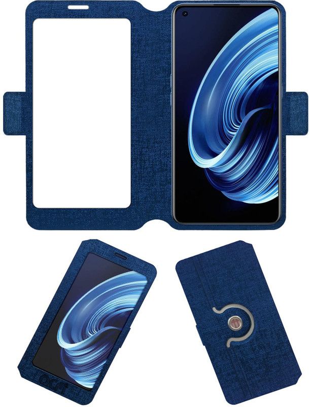 ACM Flip Cover for Realme X7 Pro 5g  (Blue, Cases with Holder, Pack of: 1)