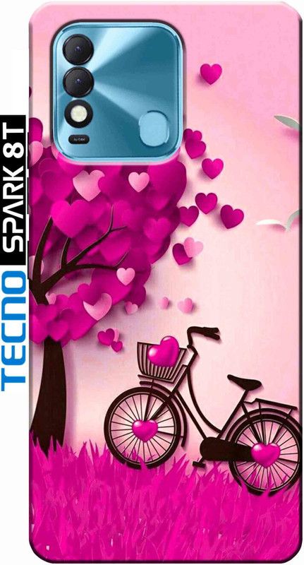 Burdak Back Cover for Tecno Spark 8T 2520  (Multicolor, Flexible, Silicon, Pack of: 1)