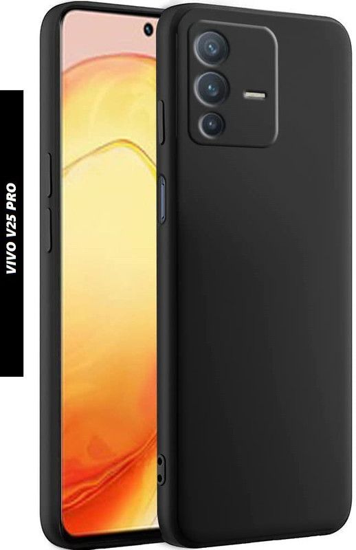 BRENZZ Back Cover for Vivo V25 Pro  (Black, Shock Proof, Pack of: 1)