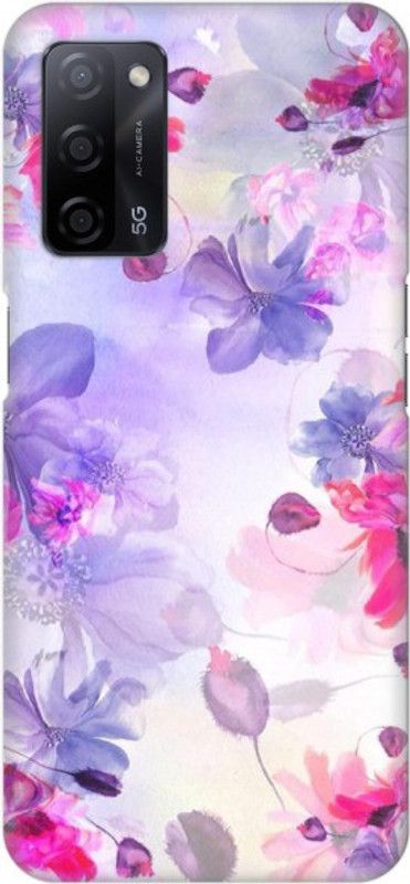 COBIERTAS Back Cover for Oppo A55 5G  (Purple, Pink, Hard Case, Pack of: 1)